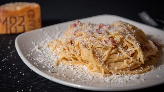 Carbonara recept illustration