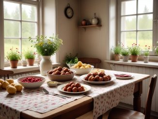 Köttbullar med gräddsås – en klassiker i köket! illustration