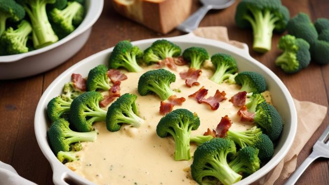 Mumsigt recept på broccoligratäng med bacon! illustration