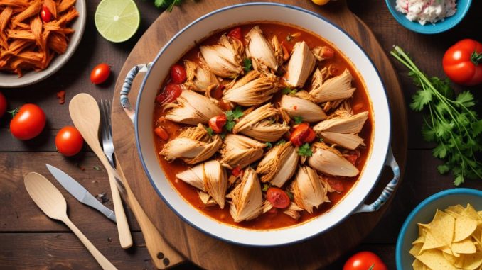 En smakfull och enkel pulled chicken-recept! illustration