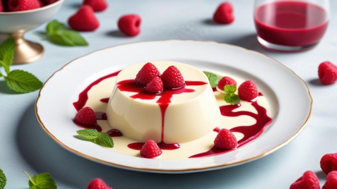 Läckra recept på vit chokladpannacotta att prova hemma! illustration