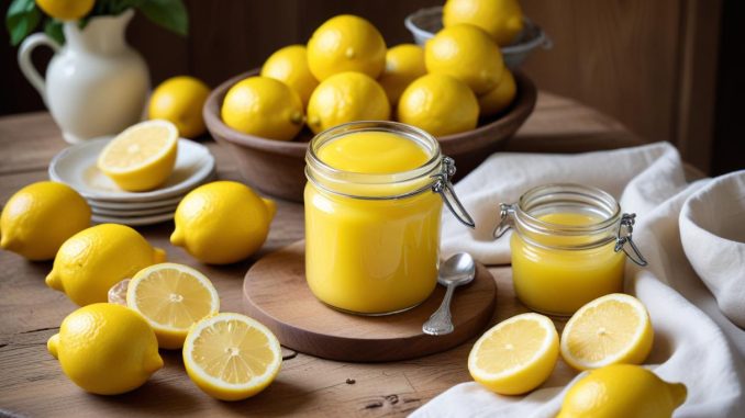 Lemon curd illustration