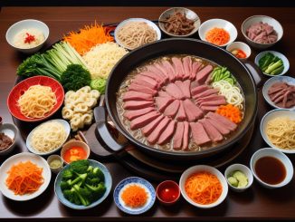 Sukiyaki – en värmande japansk festmåltid illustration