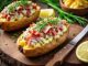 10 mumsiga fyllningar till bakad potatis illustration