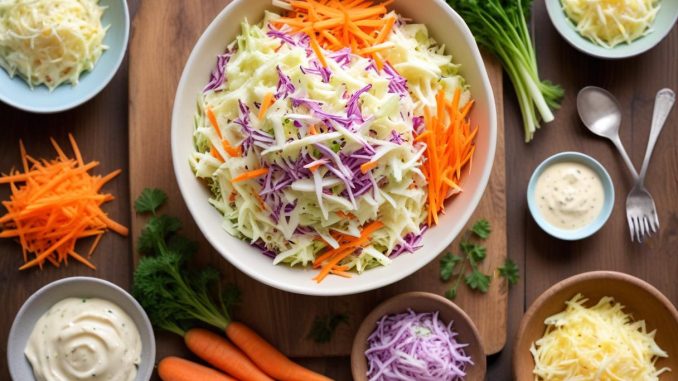 Coleslaw som lyfter din grillmiddag till nya höjder illustration
